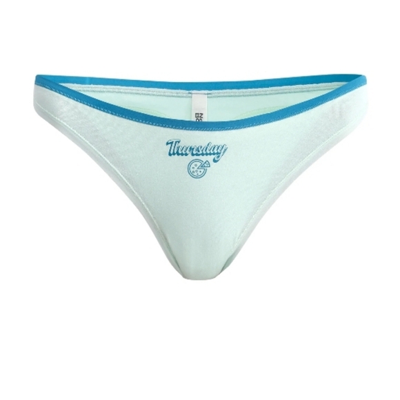 NO BOUNDARIES MID RISE THONG 7 PAIR DAYS OF THE WEEK PANTY SET - Picture 9 of 12